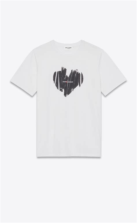 ysl heart t shirt|Heart T.